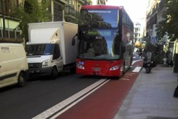 Carril bici de la calle Mayor