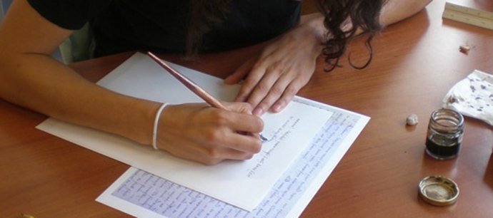 Taller de caligrafía de la Fundación  