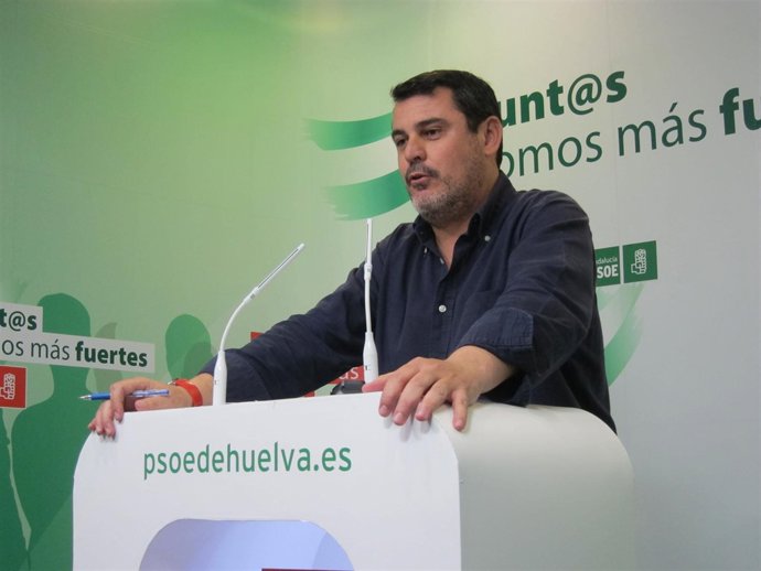 El secretario de Organización del PSOE de Huelva, Jesús Ferrera. 