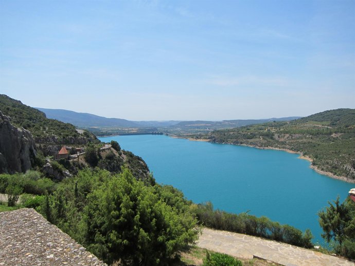 El embalse de El Grado está al 95% de su capacidad