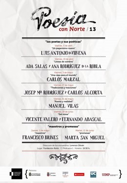 Cartel de 'Poesía con Norte'