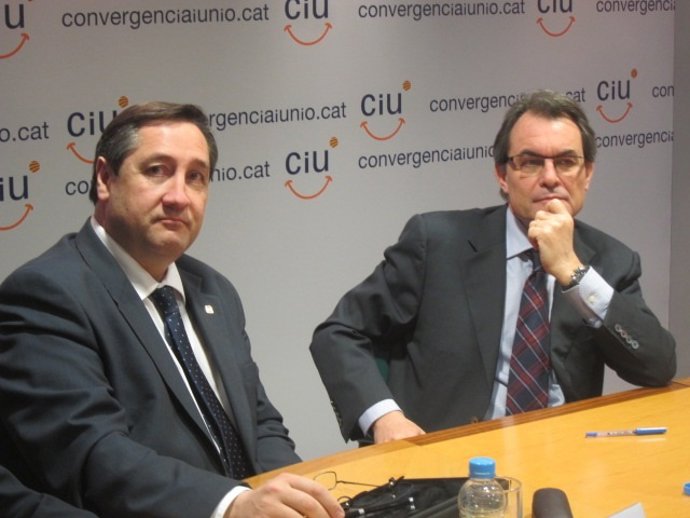 J.M.Pelegrí y Artur Mas, en la Comisión Ejecutiva Nacional de CiU