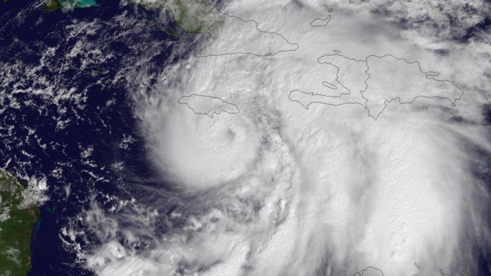 Imagen del huracán Sandy