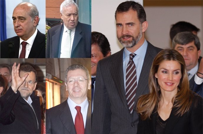 Príncipes, ministros y Rajoy