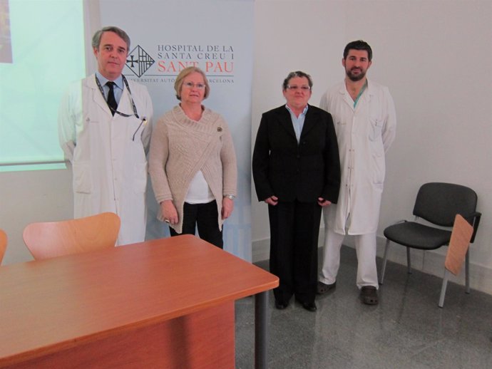 Presentación de una operación pionera contra el asma grave en Sant Pau