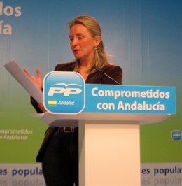 La coordinadora de Política Municipal del PP-A, Carolina González Vigo, hoy