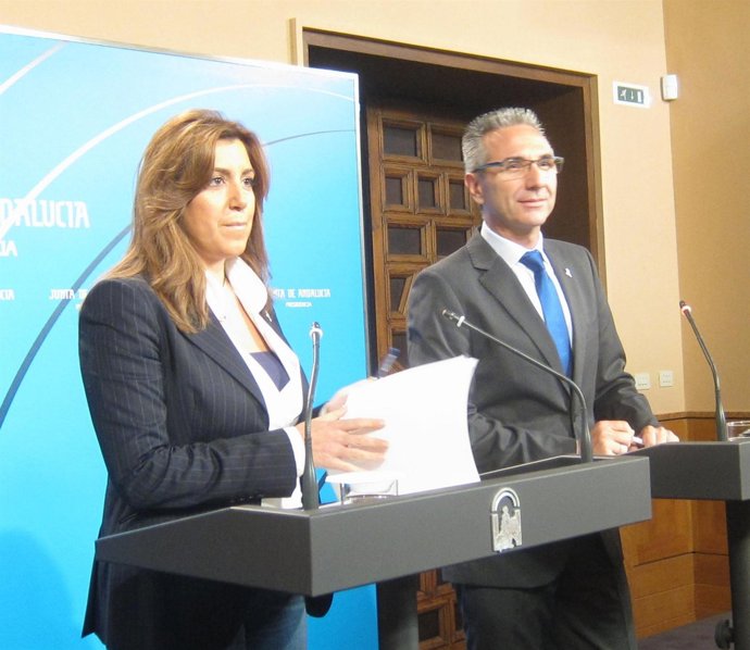 Susana Díaz y Miguel Ángel Vázquez