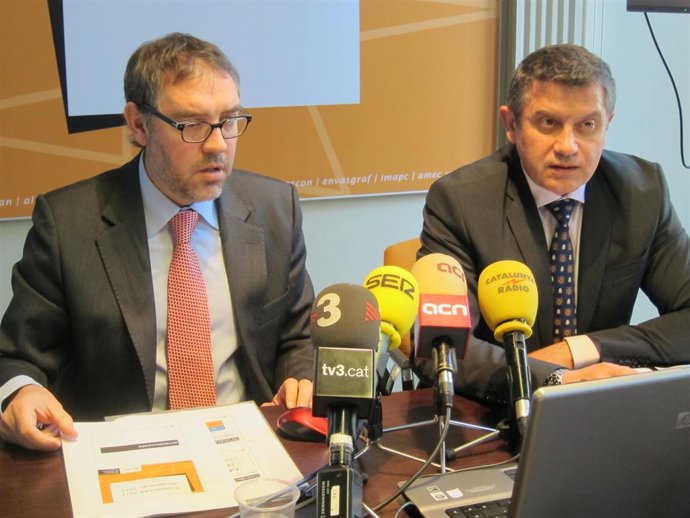 El dtor.Grl. De Amec J.Tristany y su presidente L.Casellas