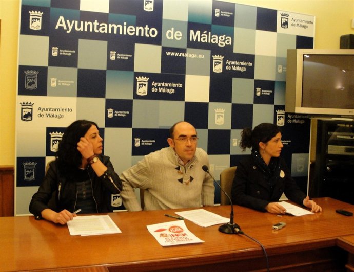 Los concejales de IU en el Ayuntamiento de Málaga