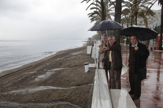 Playas de Marbella temporal visita costas