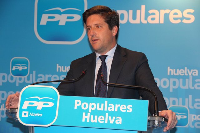 El secretario general del PP de Huelva, Guillermo García Longoria. 