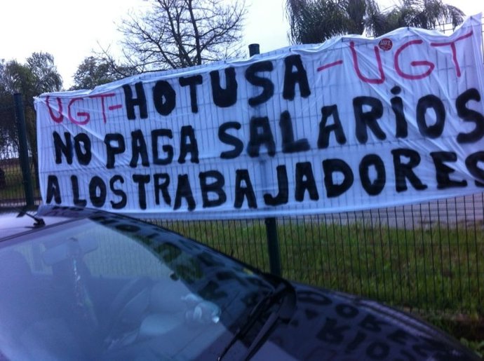 Protesta de trabajadores del hotel Hacienda La Boticaria