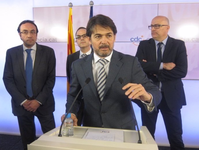 Josep Rull, Jordi Turull, Oriol Pujol i Lluís Corominas (CDC)