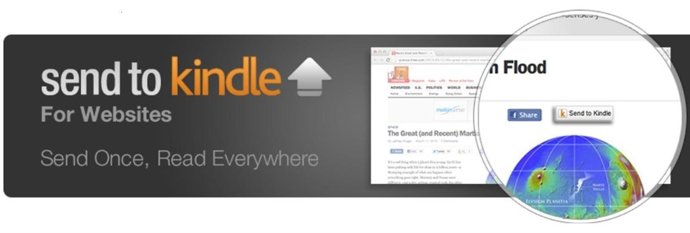 Amazon saca un botón para enviar contenido directamente a Kindle