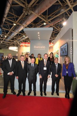 Bauzá y la delegación balear en la feria de turismo rusa
