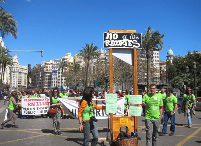 Manifestación de interinos  