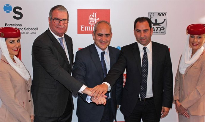 Presentación del acuerdo entre Emirates y Barcelona Open Banc Sabadell