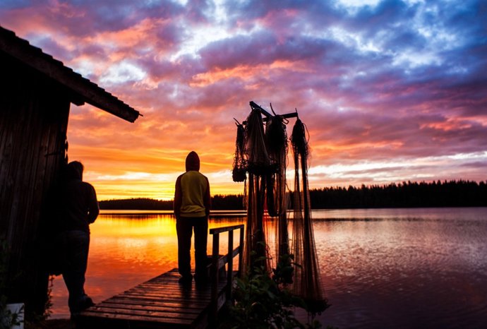 Sol de medianoche finlandia