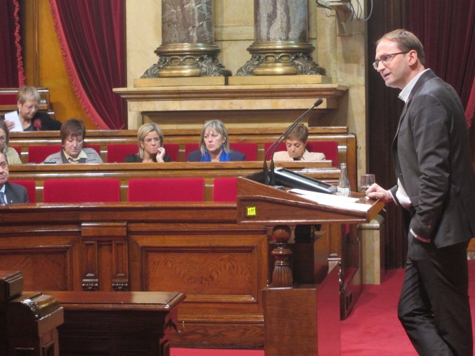 Joan Herrera (ICV-EUiA), en el debate de investidura