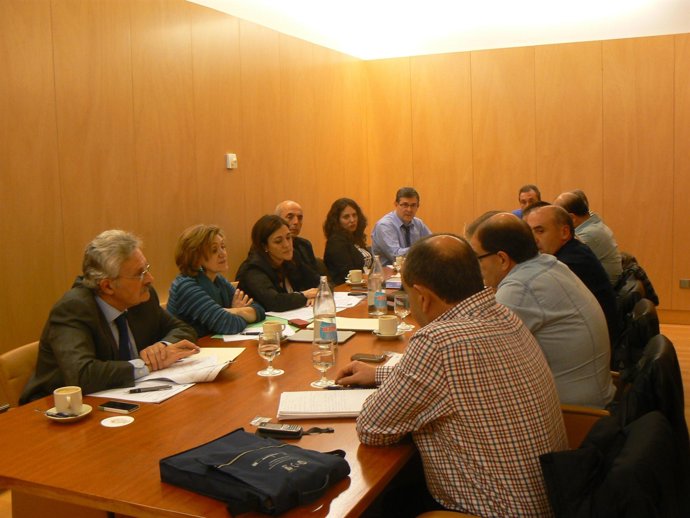 Reunión del PSOE con sindicatos de la minería