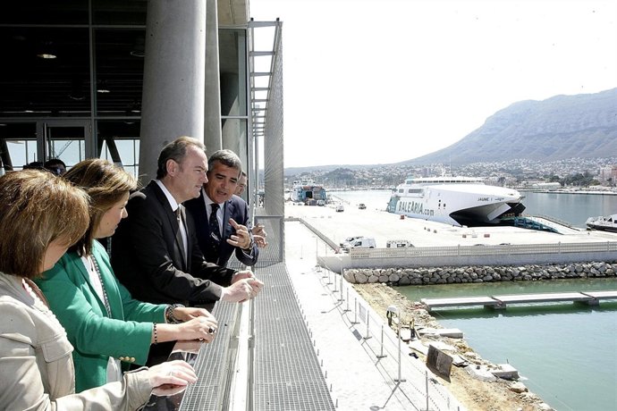 Visita de Alberto Fabra al Puerto de Dénia (Alicante)