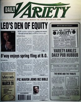 El último número de Daily Variety