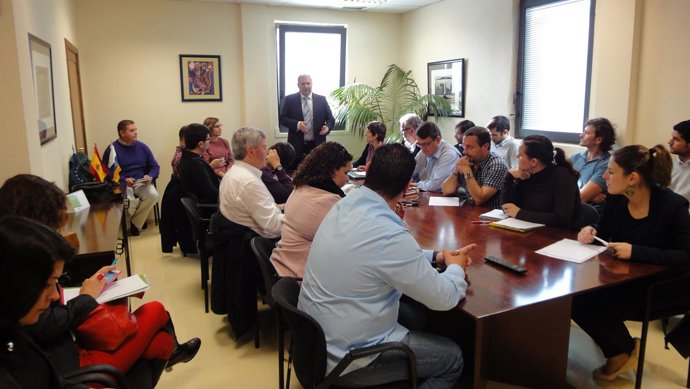 Un instante del encuentro