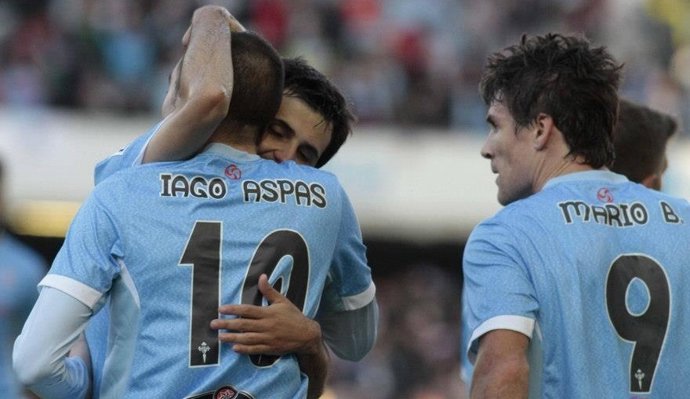 Iago Aspas Álex López Mario Bermejo Celta