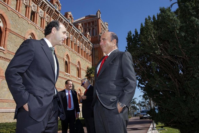 Diego con Botín en el Seminario Mayor de Comillas  