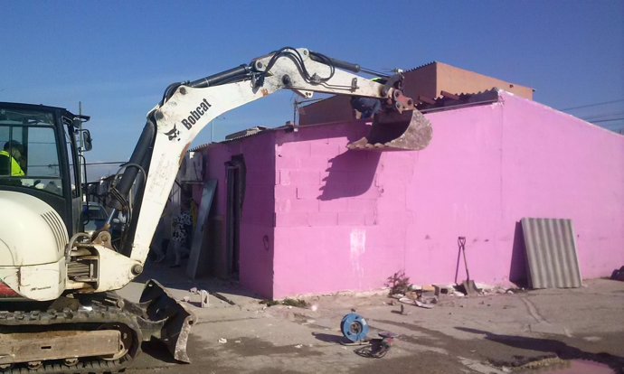 Demolición edificaciones ilegales en Son Banya