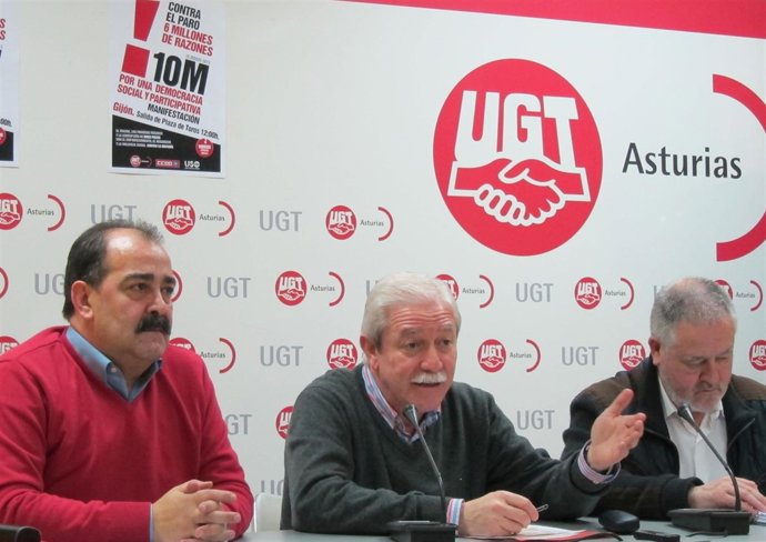 USO, UGT Y CCOO En Rueda De Prensa