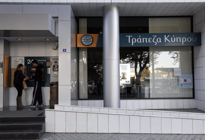 Recurso de una oficina de Bank of Cyprus en Nicosia