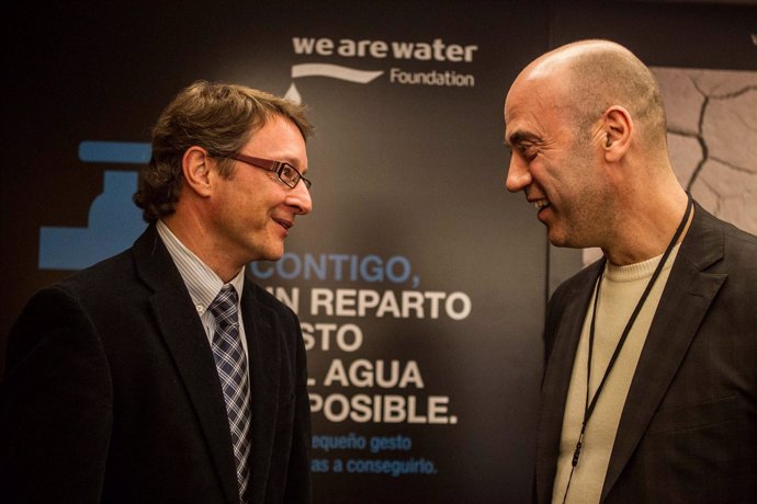 X.Torras (director Fundación We Are Water) y T.Molina (meteorólogo de TV3)
