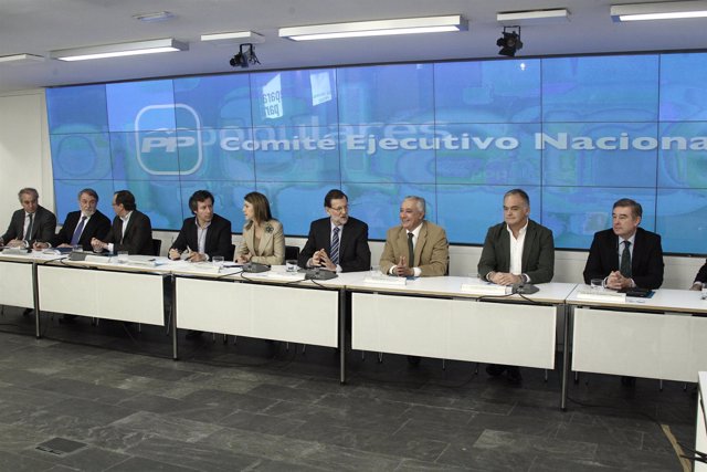 Comité ejecutivo, PP, Génova, Mariano Rajoy, Arenas, Pons, Cospedal, Floriano