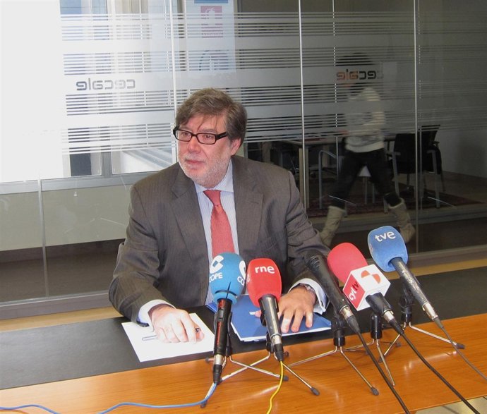 El presidente de Cecale, Santiago Aparicio