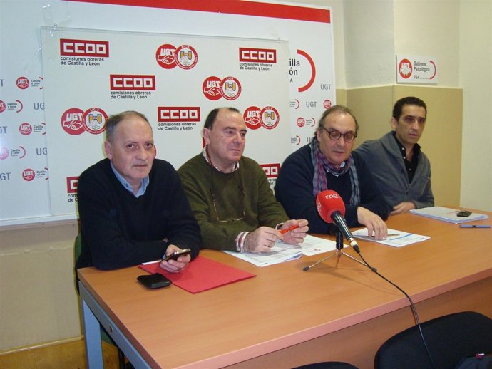 Representantes sindicales en Segovia