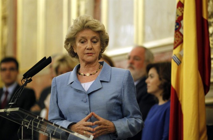 Soledad Becerril en su toma de posesión