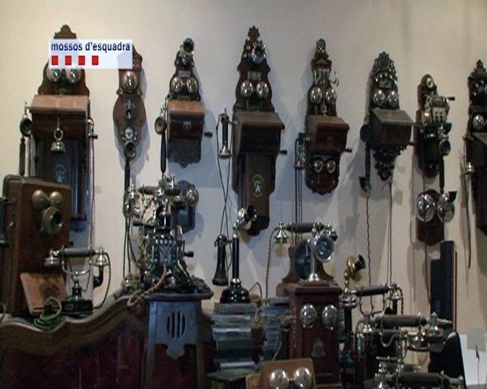 Material intervenido a una banda que robaba a camioneros