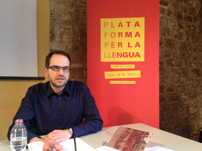 El director de la Plataforma Per la Llengua, Daniel Mundet