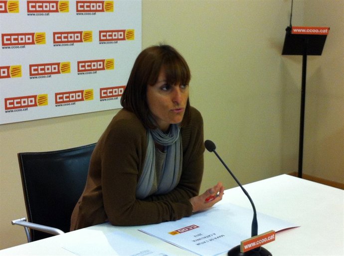 La secretaria de Socioeconomía de CC.OO de Catalunya, Cristina Faciaben