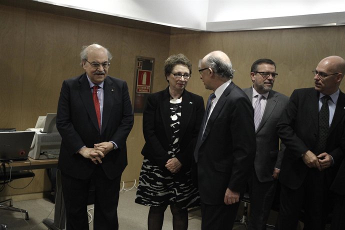 Montoro, Aguayo y otros en el Consejo de Política Fiscal y Financiera