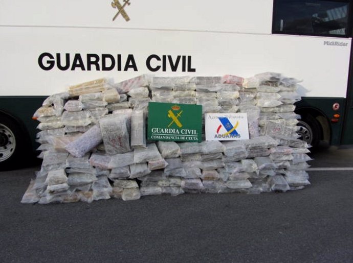 Tres toneladas de hachís incautadas en el puerto de Ceuta