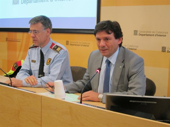 Miquel Esquius (Mossos d'Esquadra) y Joan Josep Isern (SCT)
