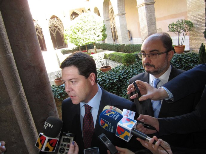 NP Fotos. Lambán Y García Page Advierten Que El PSOE No Tolerará Un Trato Desigu