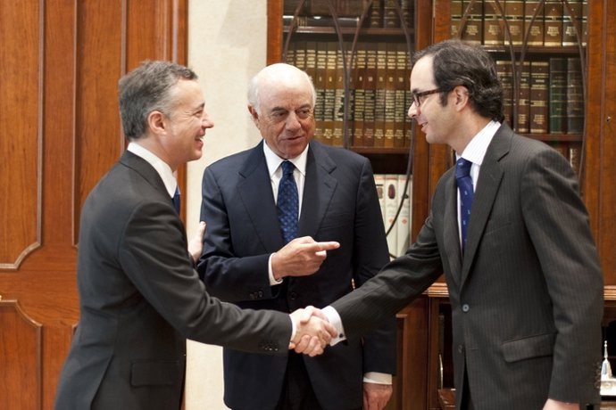 Urkullu y el presidente del BBVA