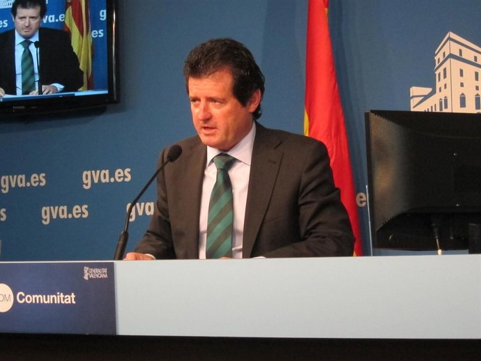 José Císcar en rueda de prensa, en una imagen de archivo