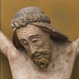 Imagen del Crucificado gótico de Ezcániz.