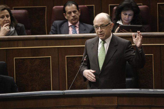 Cristóbal Montoro, en el Congreso