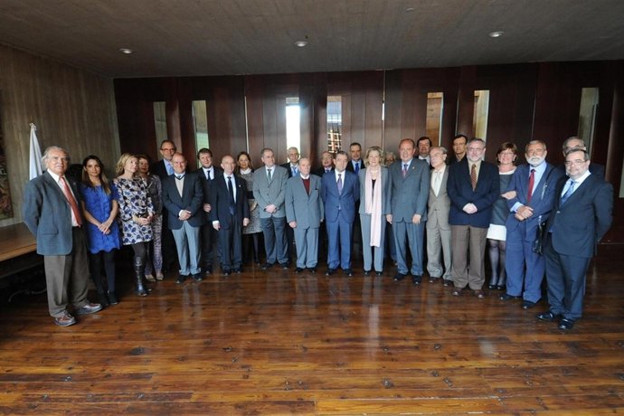 Rivero, con el jurado de los premios