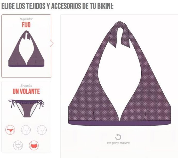 Customización de bikinis por internet